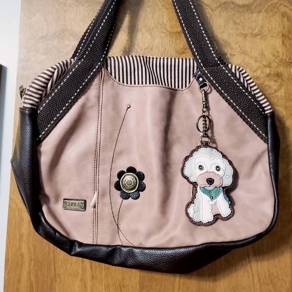 Chala Bags Chala Bowling Tote Dog Coin Purse Tan And Brown Poshmark